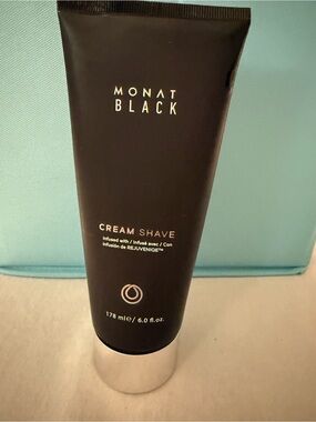 Authentic MONAT Black Cream Shave — Black Manscaping Smooth Shave Healthy Skin